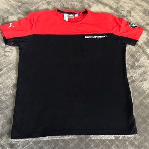 Bmw Motorsport Puma Shirt Red/Blue w/upper pocket